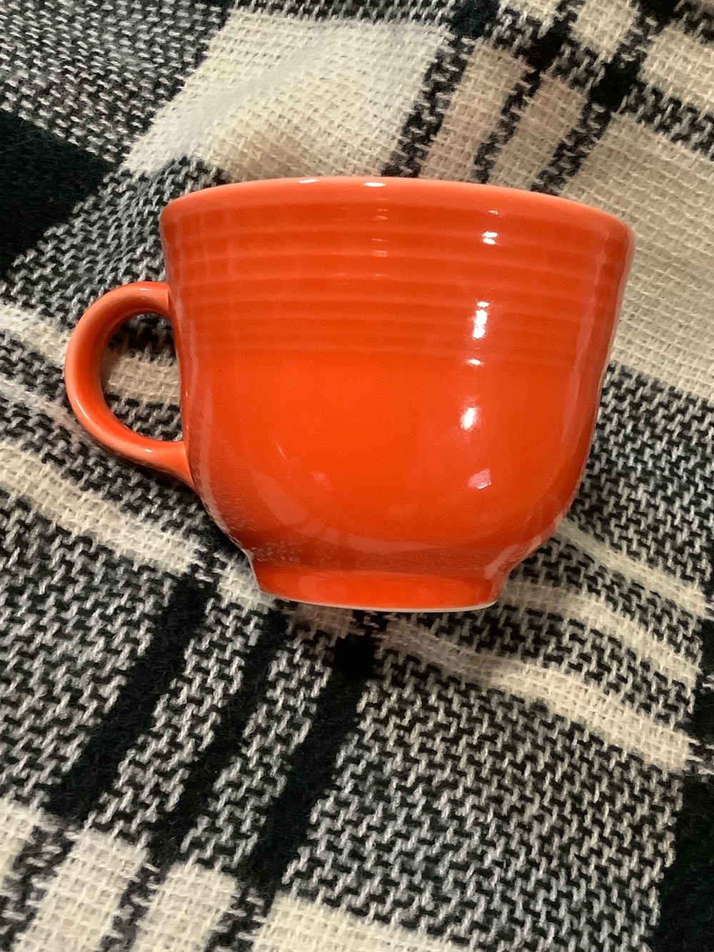 Fiesta orange teacup